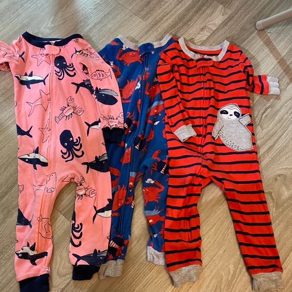 18 month cotton footed pajamas